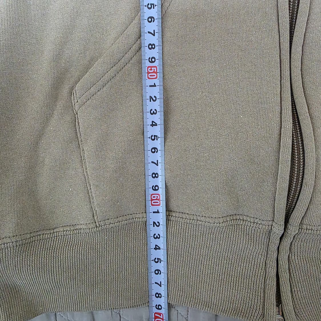 [L] 90s 빈티지 러셀 애슬레틱 탄, 베이지 후드집업 ver. 페인팅 상품이미지10