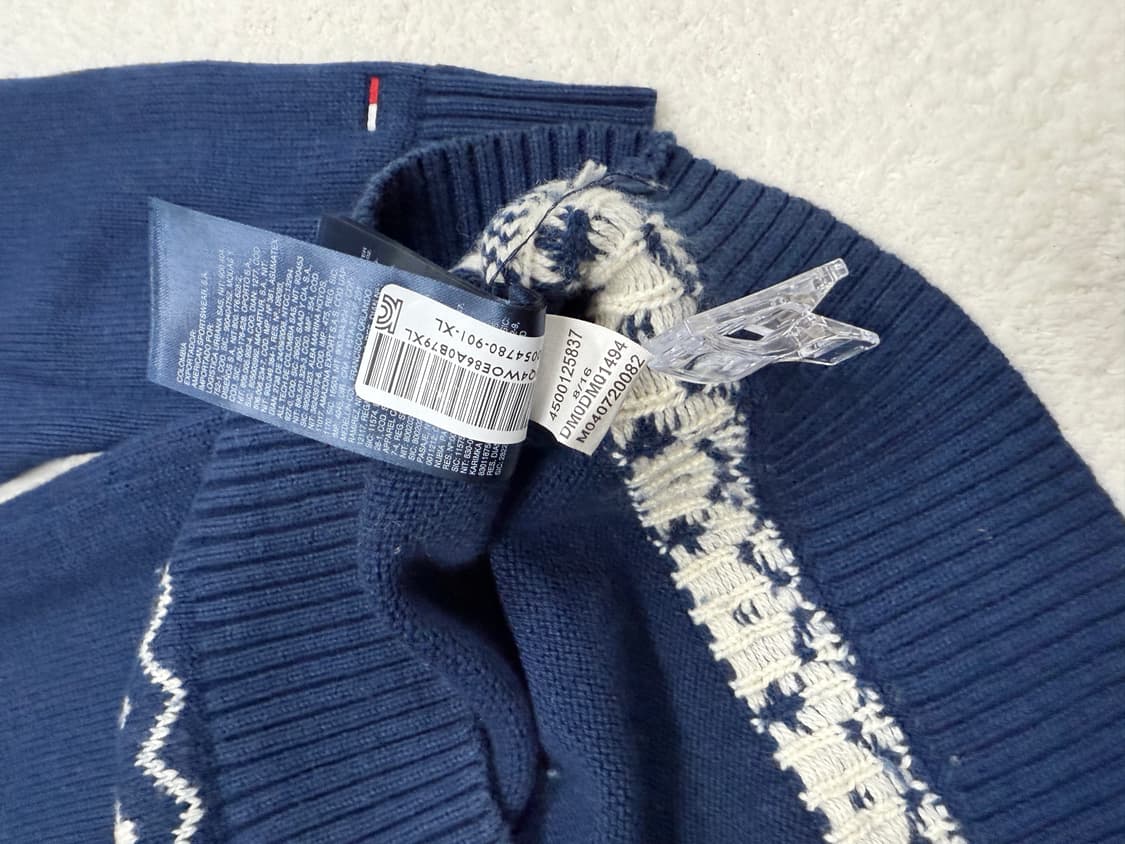 타미힐피거 패턴 니트 XL 상품이미지6