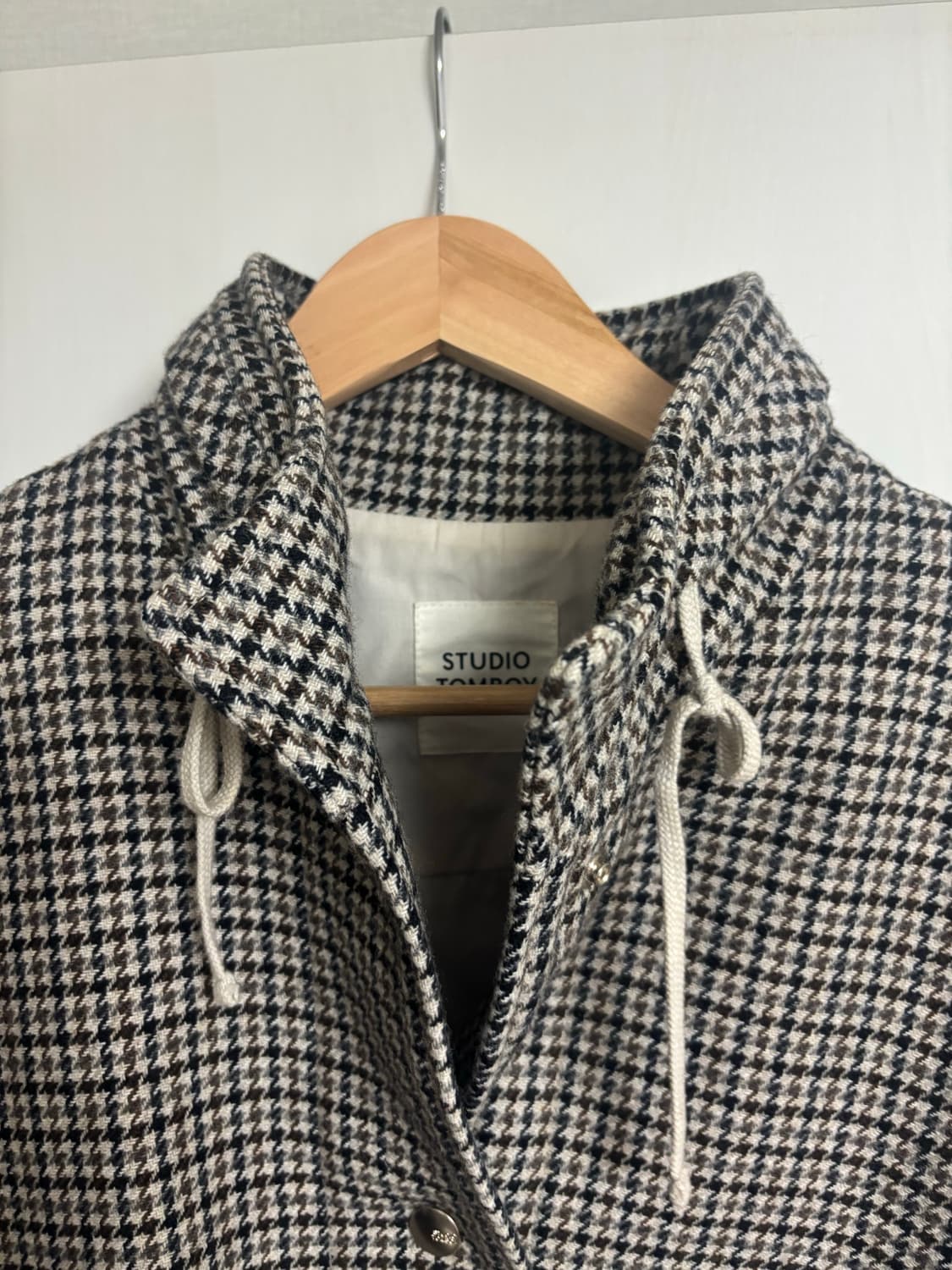 스튜디오톰보이 체크 코트 상품이미지2