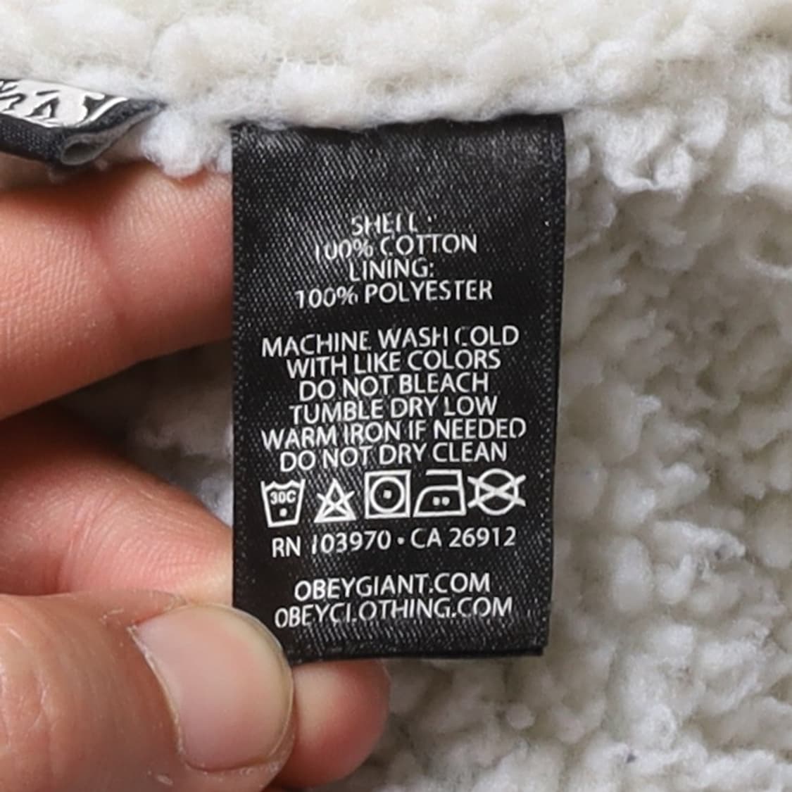 오베이 Obey Sherpa Denim Trucker Jacket
 상품이미지8