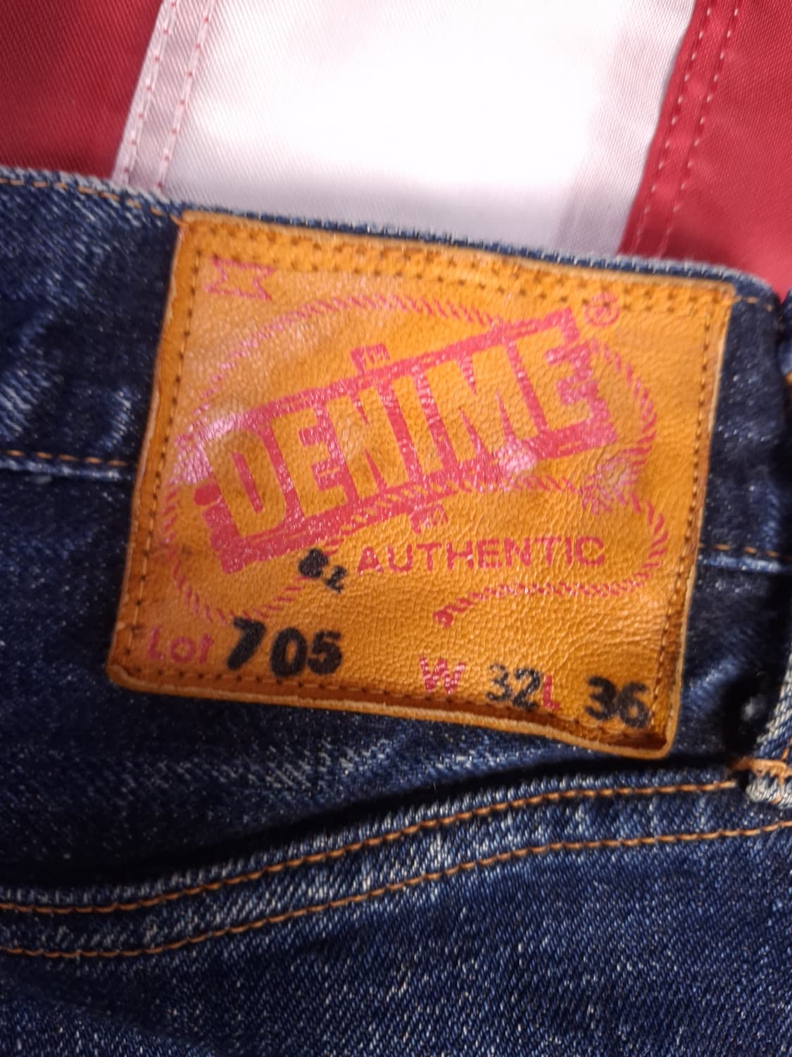오리지날 일본판 Denime 드님 Lot 705 셀비지 데님 팬츠 상품이미지2