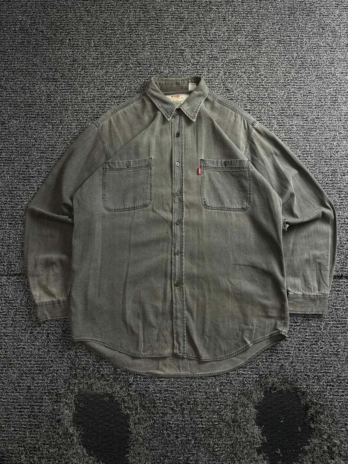 00s 리바이스 아카이브 흑청 데님 워크 셔츠 3914 상품이미지2