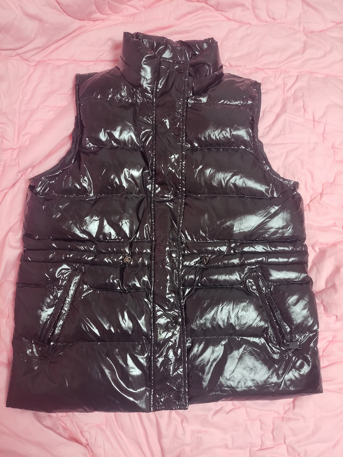 급처상태양호!구찌,프라다 느낌 남녀공용 블랙 패딩 조끼 베스트 나이키st 상품이미지1