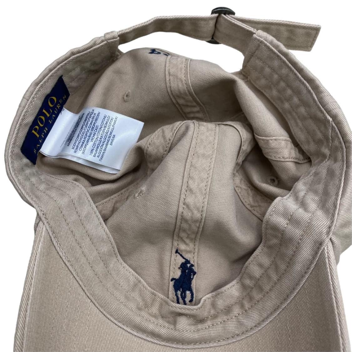 폴로 랄프로렌 네이비 포니 베이지 볼캡 상품이미지5