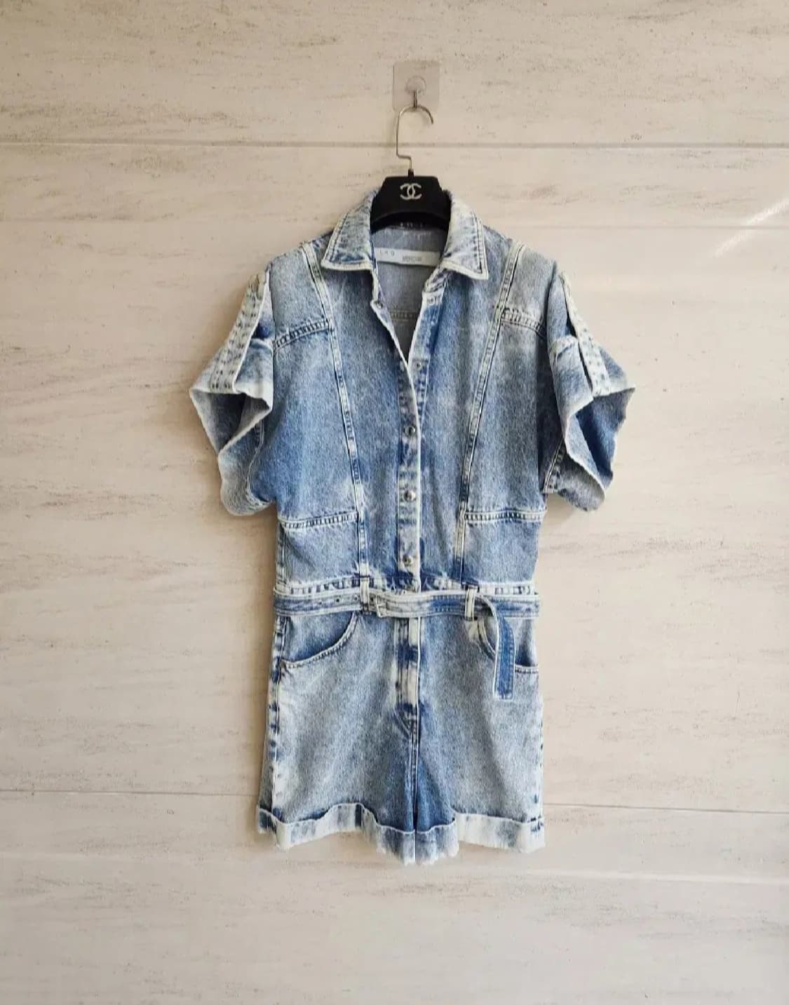 이로 데님 점프수트 44~55사이즈 상품이미지7