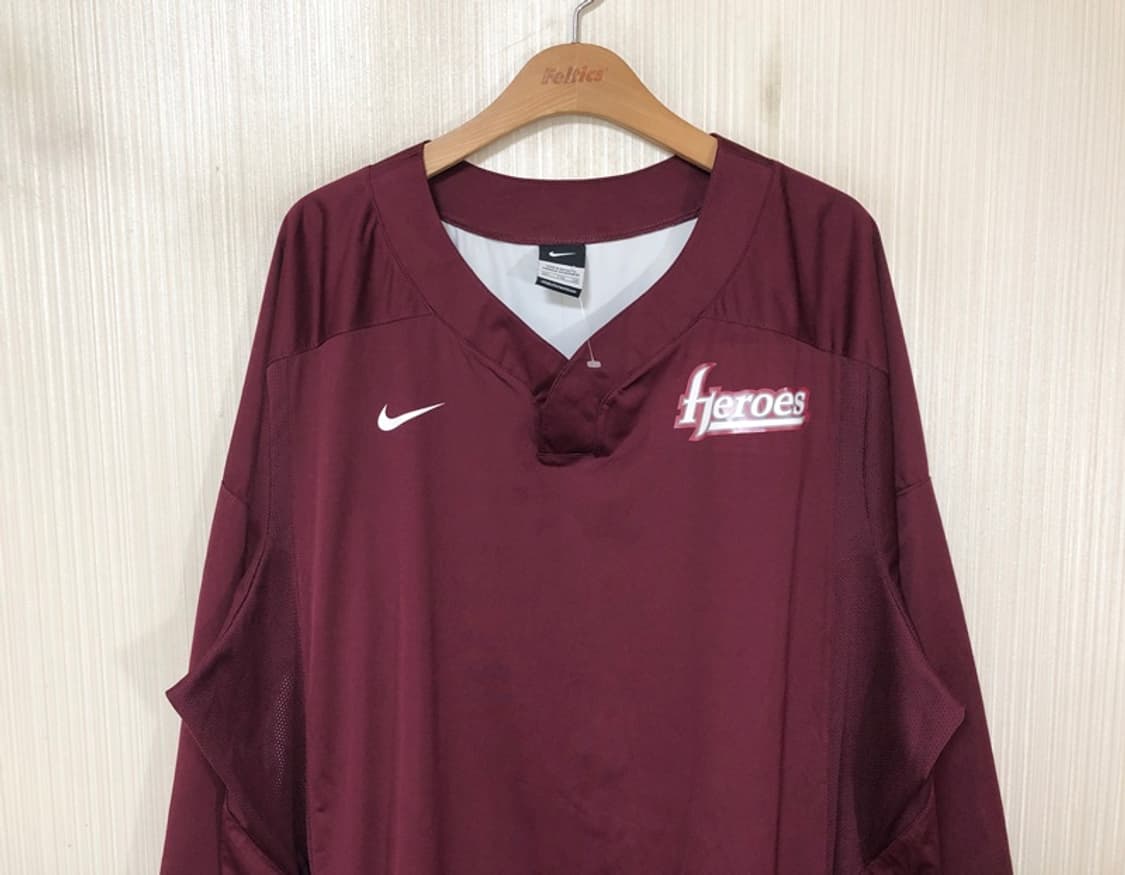 KBO 나이키 키움히어로즈 선수지급 웜업풀오버/스팀자켓 2XL 상품이미지2