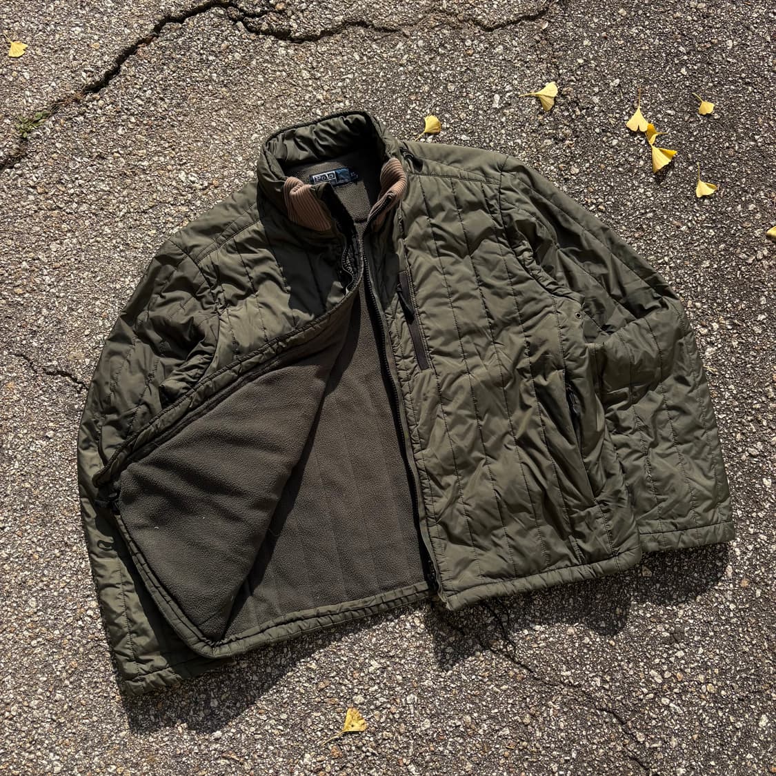 폴로 랄프로렌 카키컬러 퀼팅 페리 자켓 XL 상품이미지1