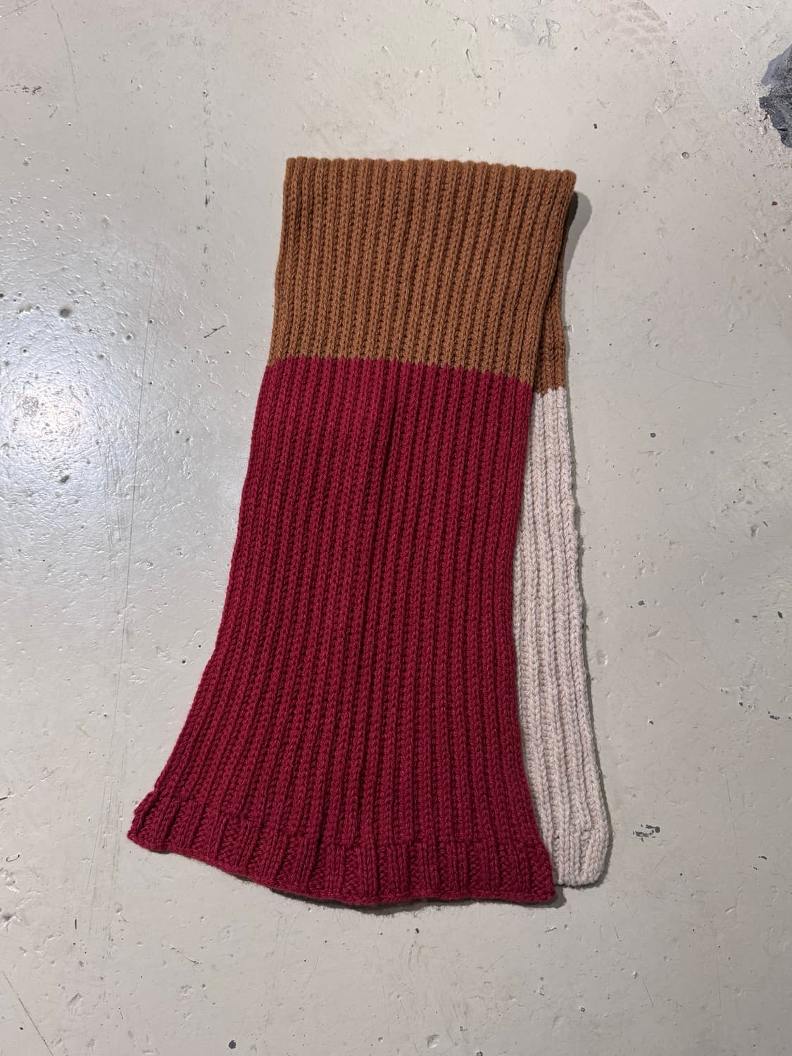 MHL 마가렛호웰 컬러블럭 울 머플러 상품이미지4