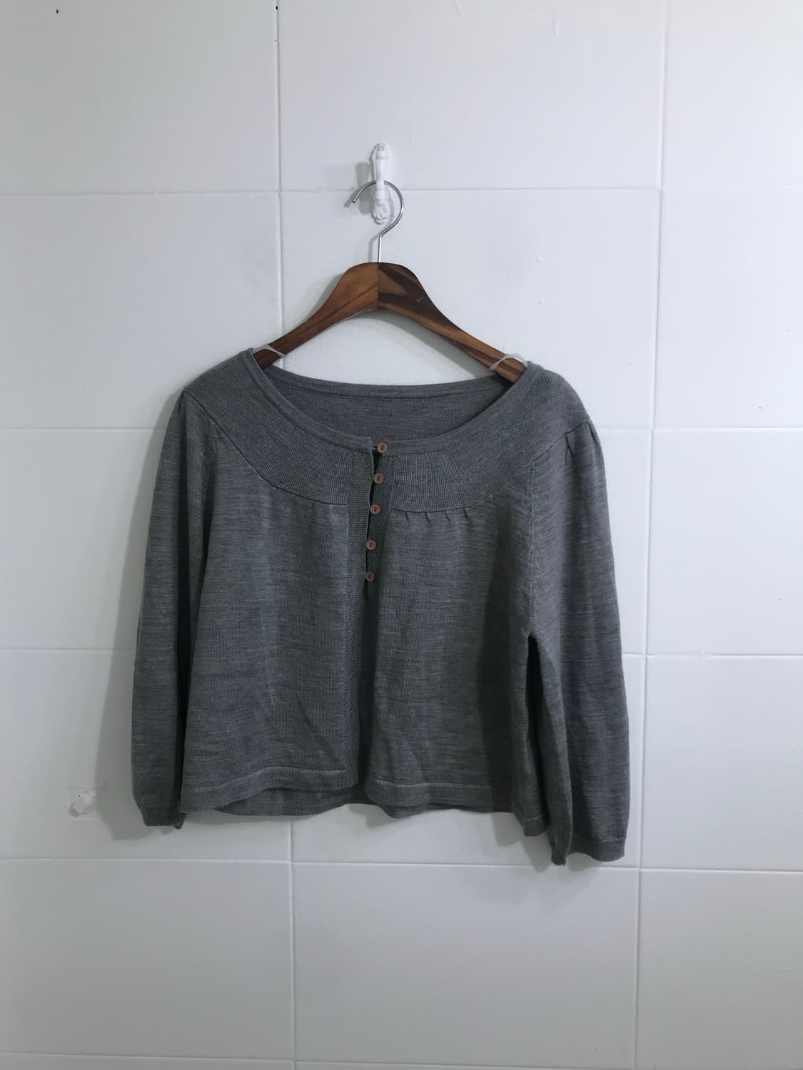 세실맥비 무채색 니혼진 하이넥코트 코디세트 상품이미지5