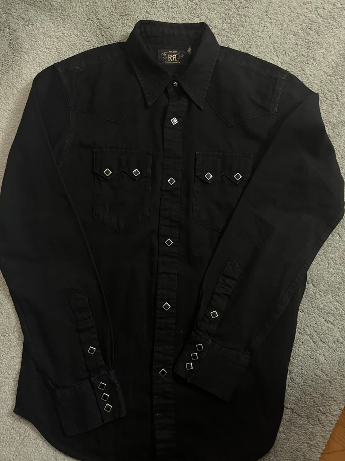 M 더블알엘 웨스턴 셔츠 블랙  상품이미지1