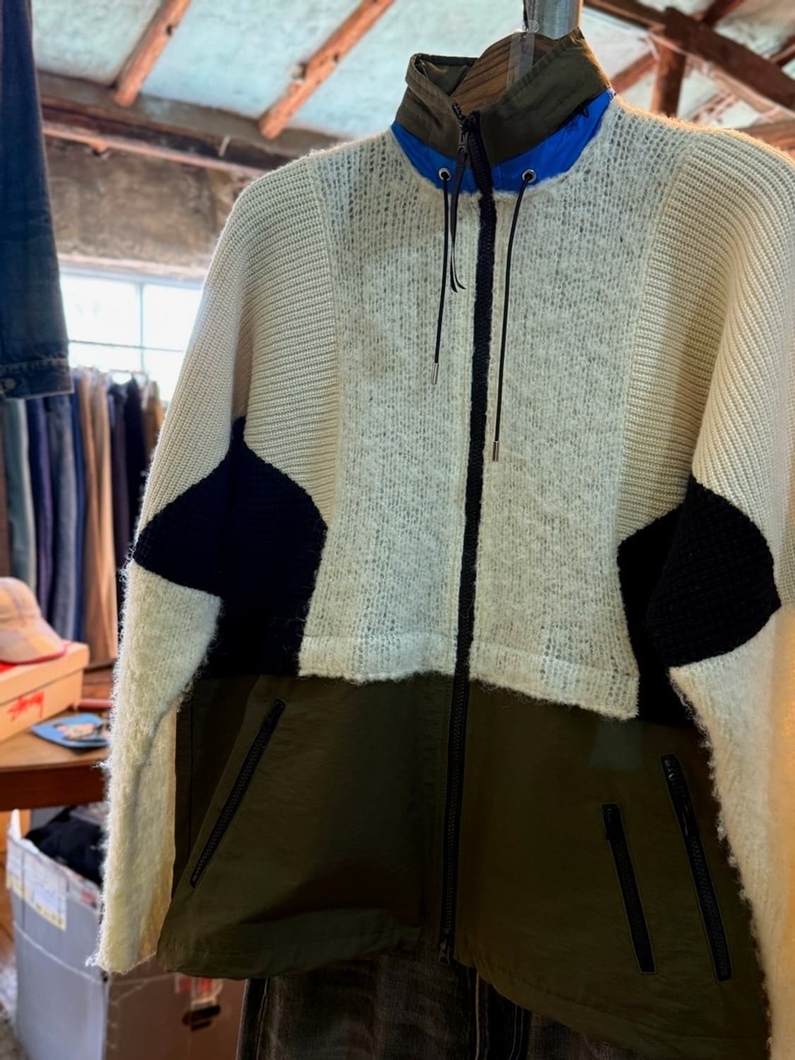 SACAI 사카이 하이브리드 니트 집업 자켓 상품이미지1