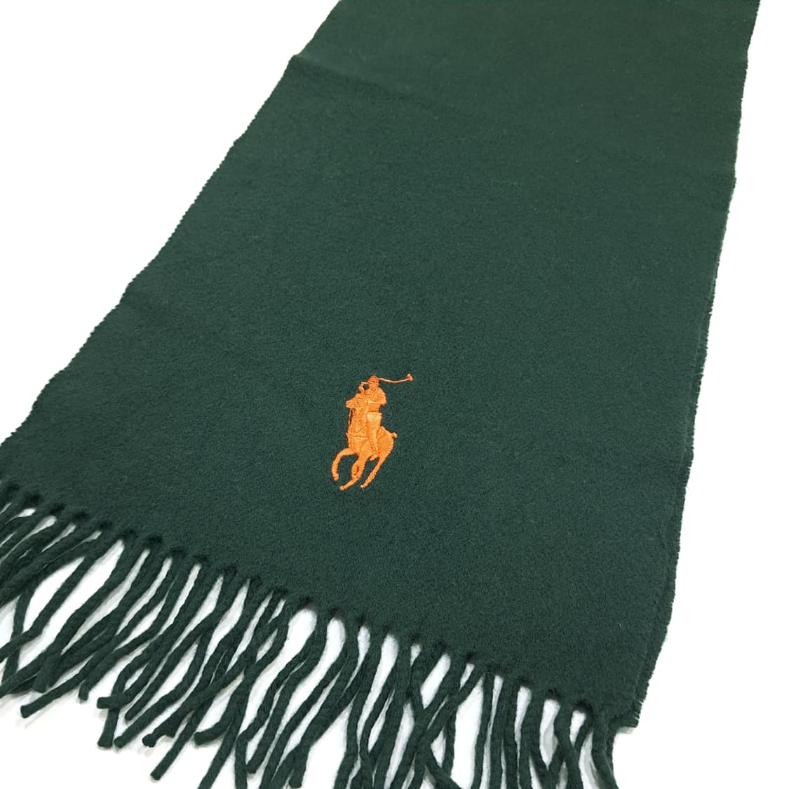 MX354 폴로 랄프로렌 포레스트그린 램스울 목도리 머플러 상품이미지3