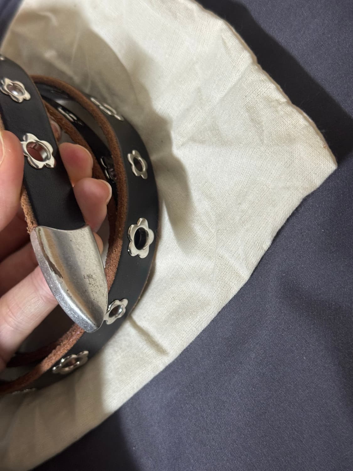 Our Legacy 아워레가시 플라워 스터드 벨트 (80) 상품이미지7