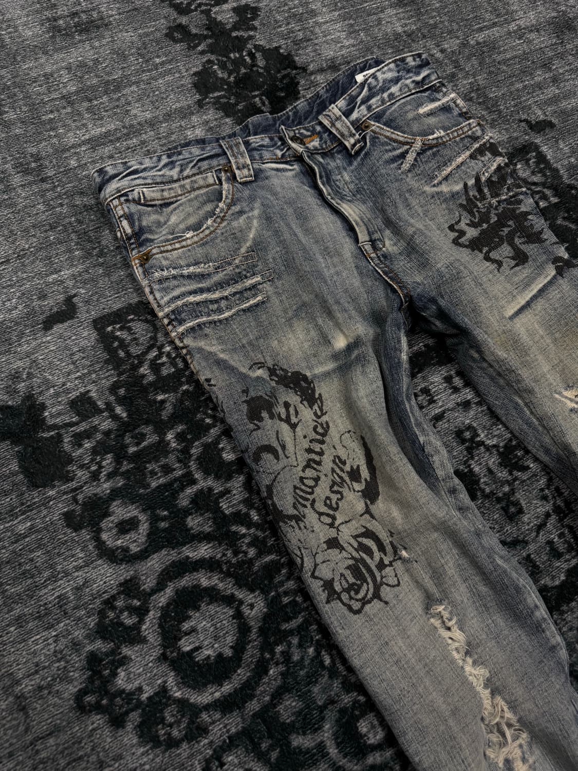 Semantic design 00s dragon denim pants 상품이미지3