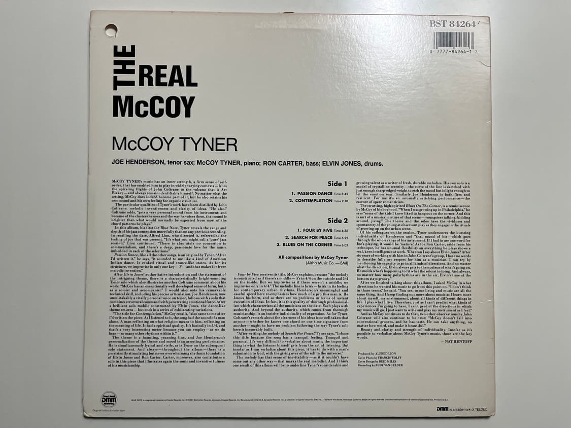 mccoy tyner the real mccoy lp 상품이미지2