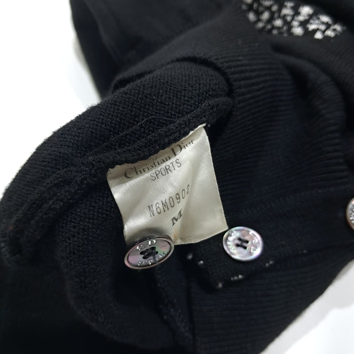 CL861 M 디올 90s 일본판 블랙 니트 조끼 스웨터 상품이미지6