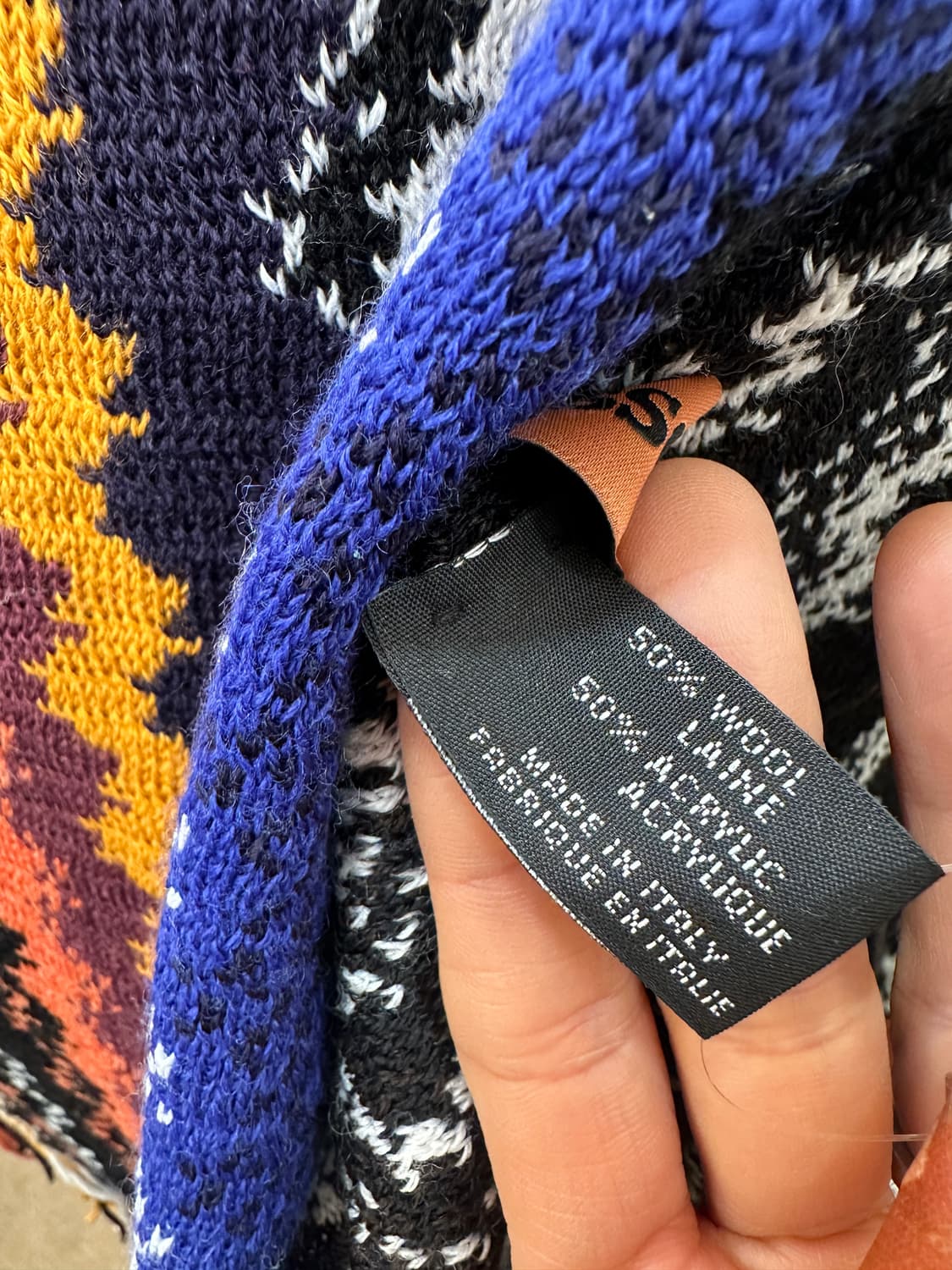 미쏘니 MISSONI 패턴 니트 머플러 상품이미지4