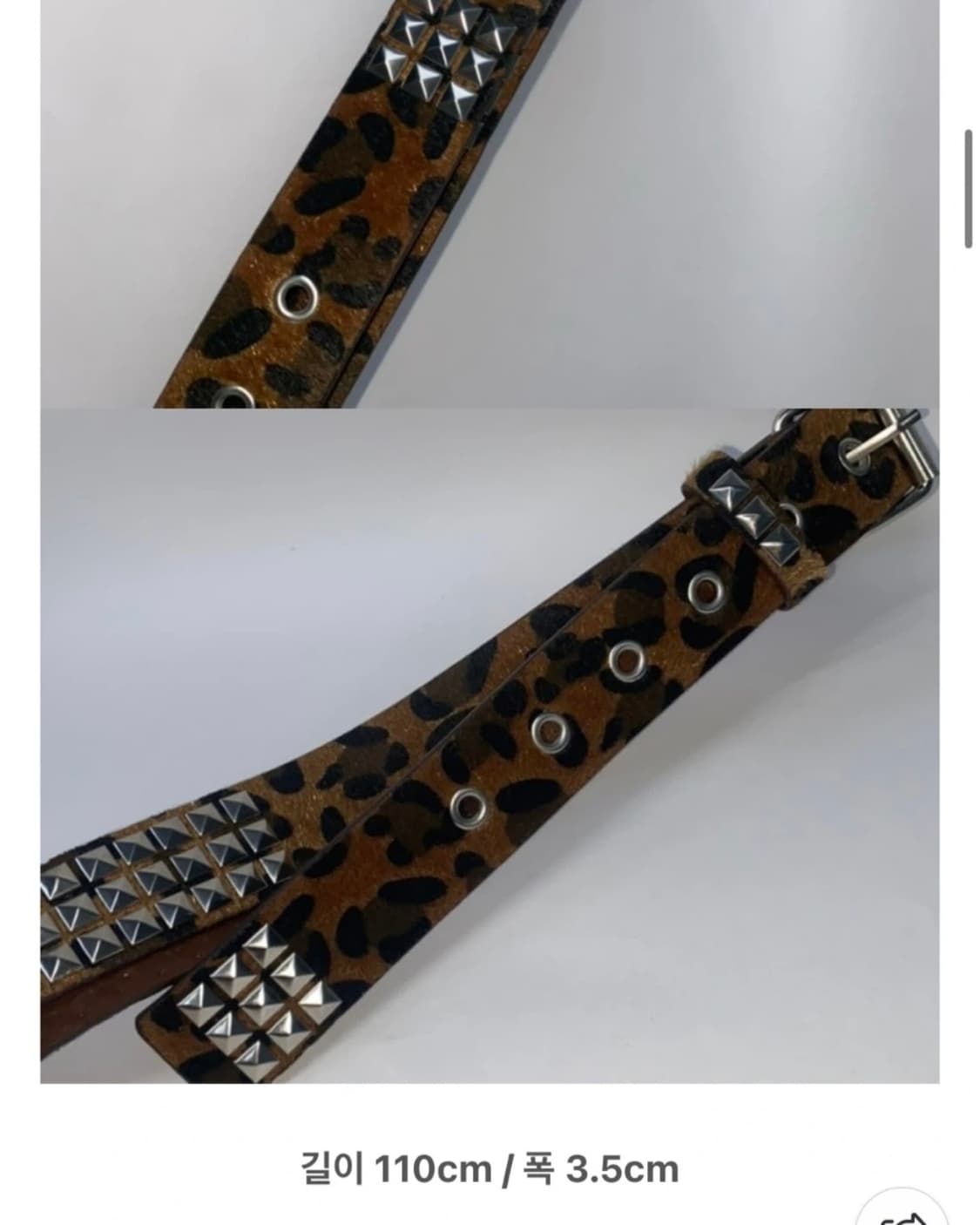레오파드 스터드 벨트 상품이미지2