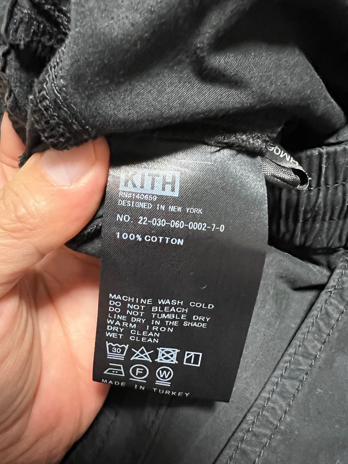 kith 밴딩 카고 블랙 팬츠 상품이미지5