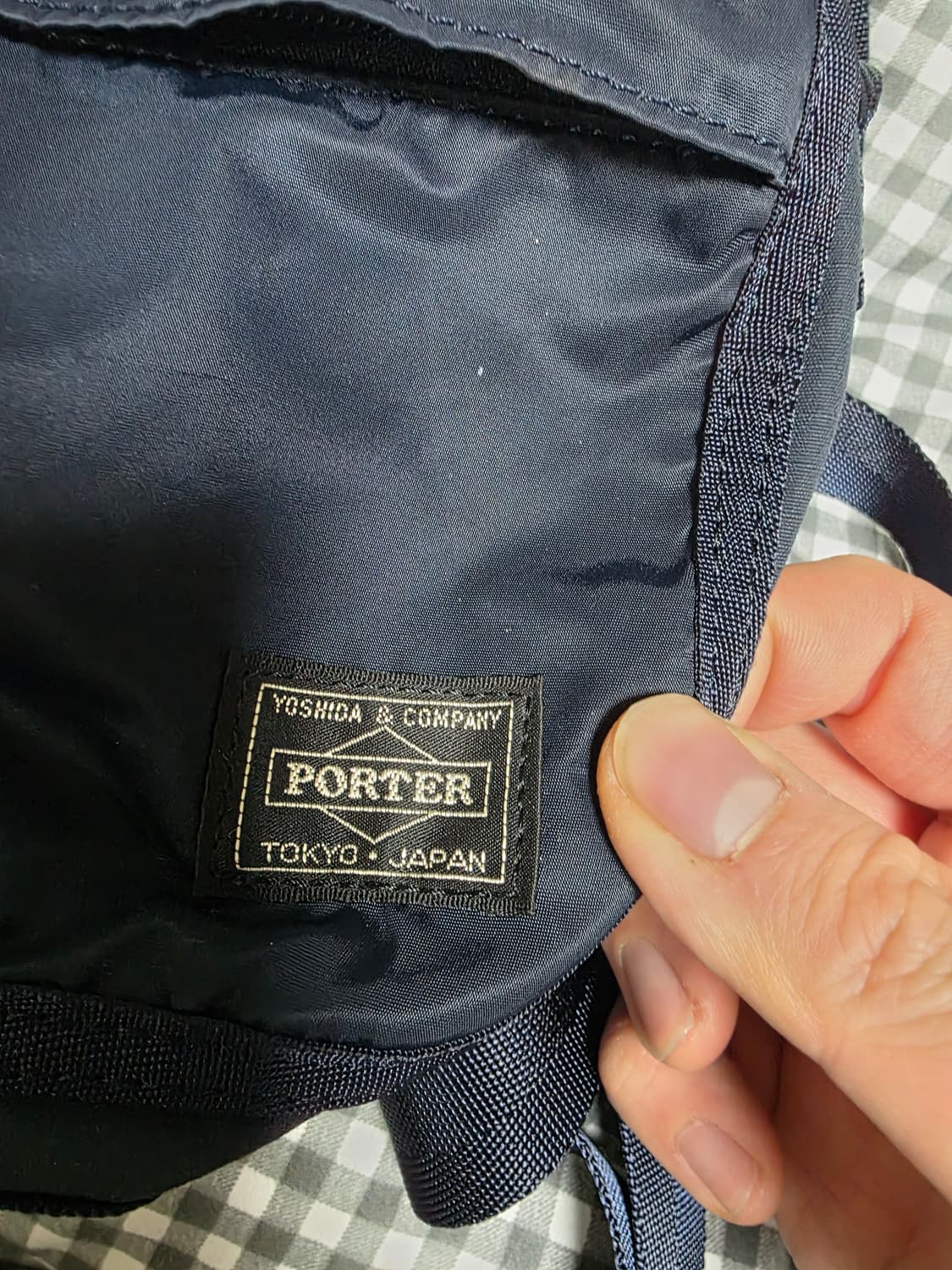 포터 프레임 숄더백 네이비 블루 상품이미지3