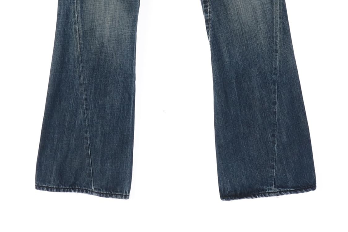 버커루 빅 스티치 빈티지 워싱 부츠컷 데님 상품이미지5