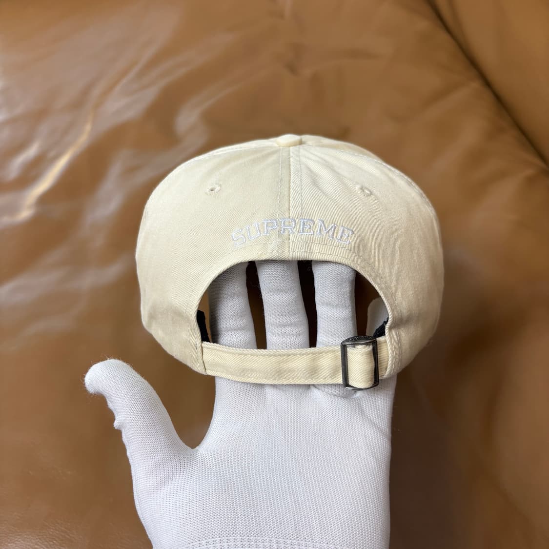 슈프림 S로고 6패널 볼캡 모자 워시드 내츄럴 상품이미지7