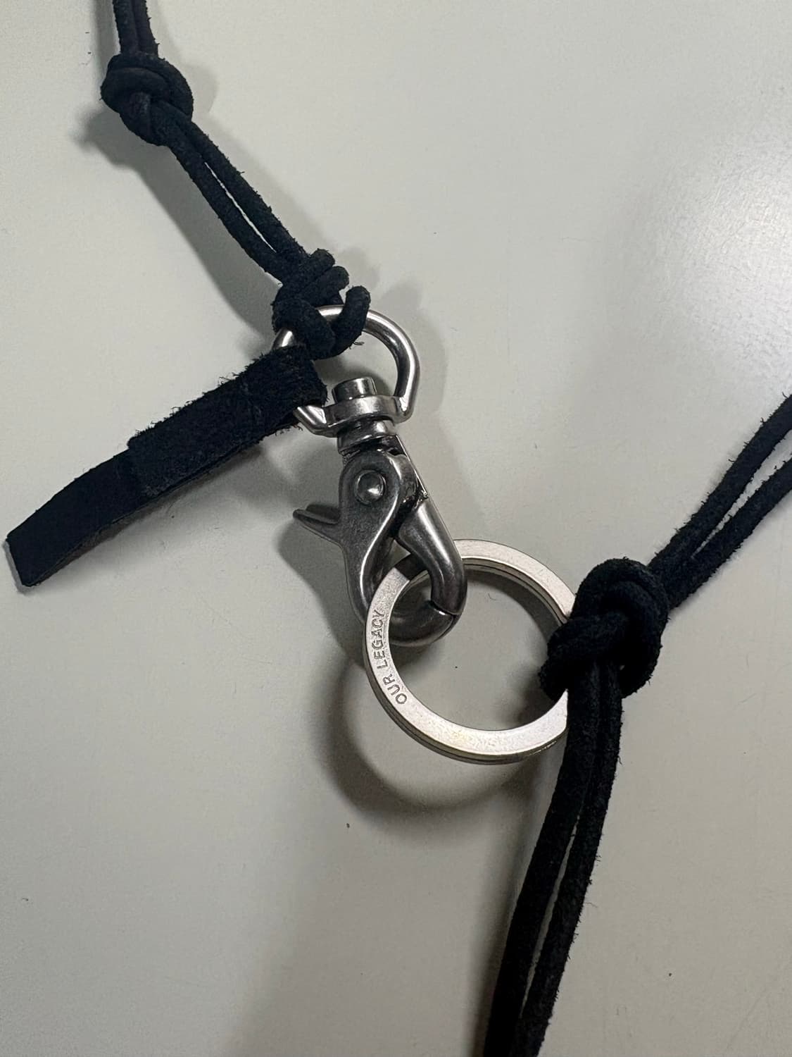 아워레가시 라돈 레더 키체인 블랙 상품이미지3