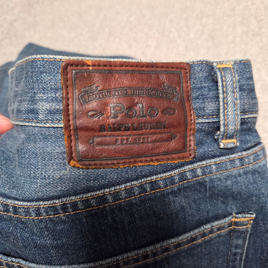 일본제 Polo 폴로 랄프로렌 데님팬츠 청바지 35-37 상품이미지6