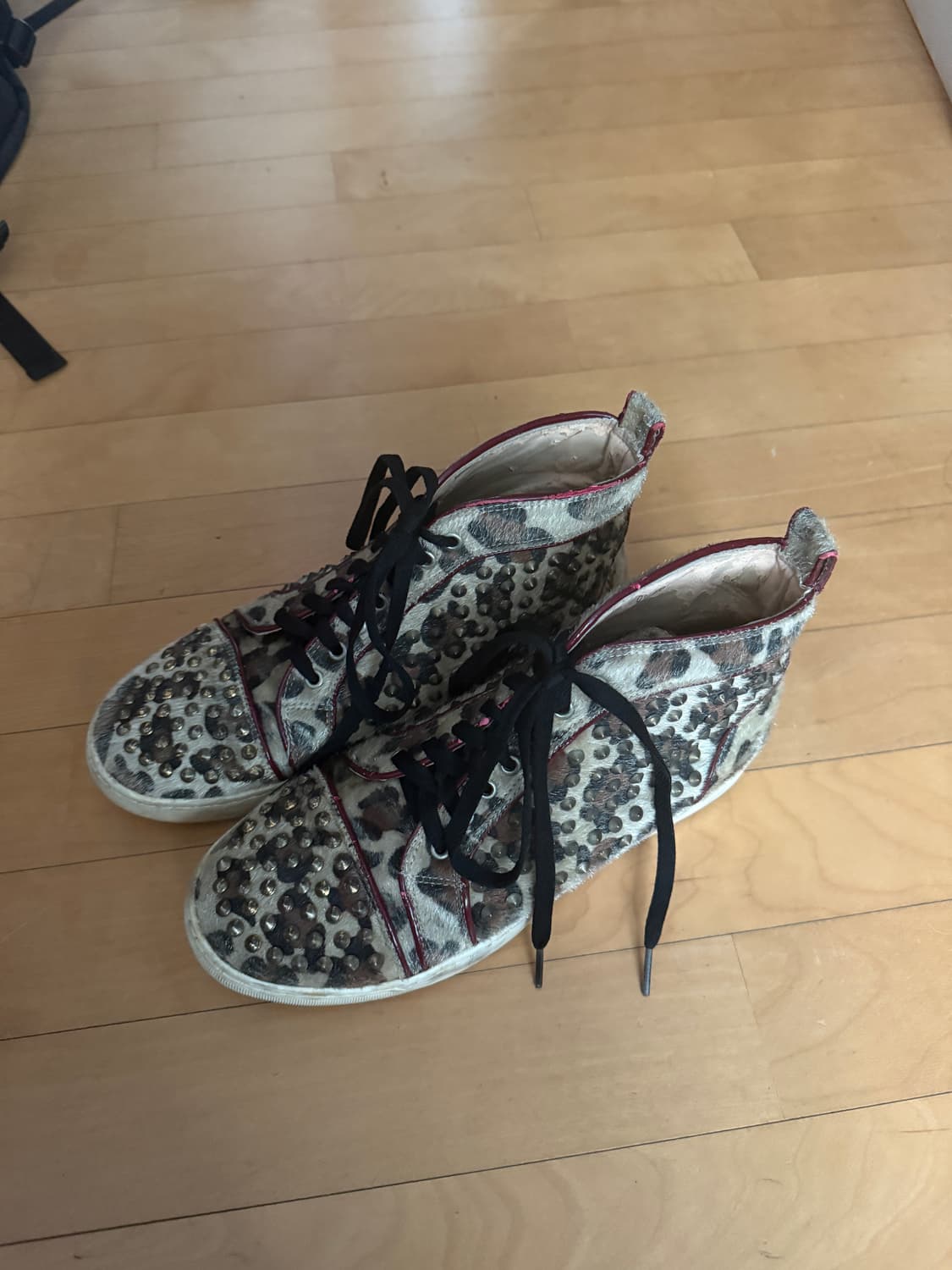 KAPANA HOMME - Leopard studded shoes 상품이미지5