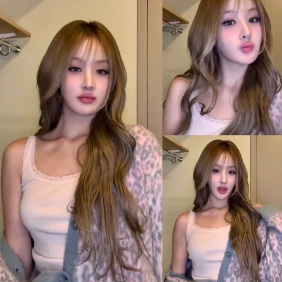 에즈이프캘리 호피 가디건 (벨착용) 상품이미지1