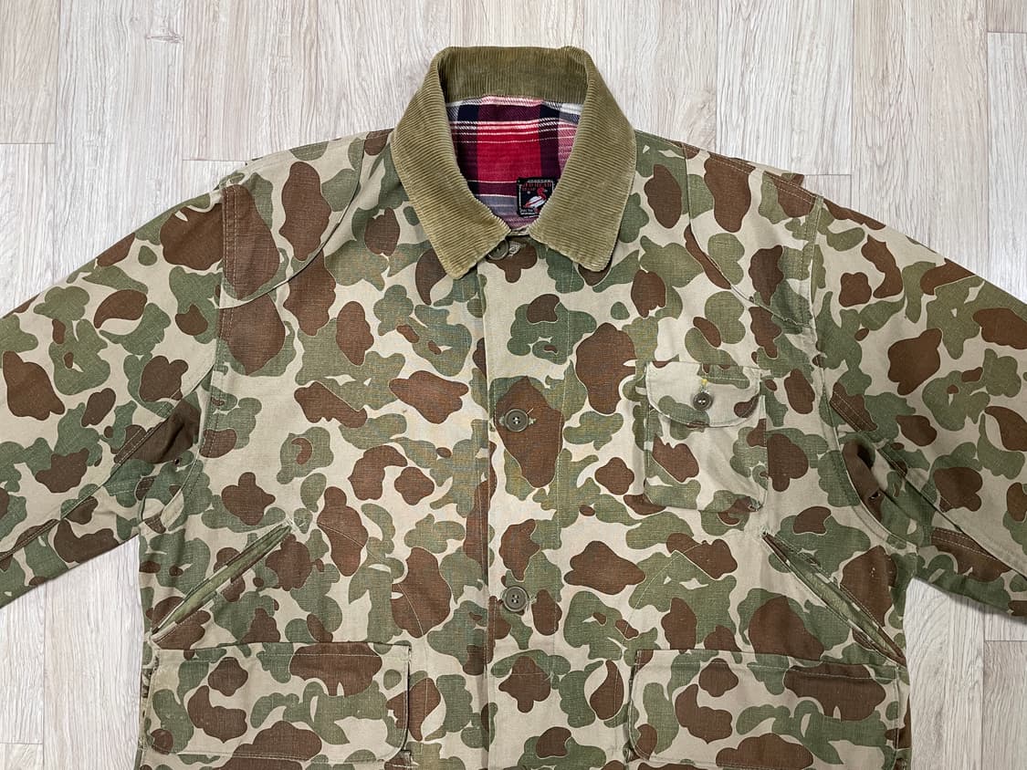 105~110) 60's 레드헤드 덕카모 코듀로이카라 헌팅자켓 상품이미지4