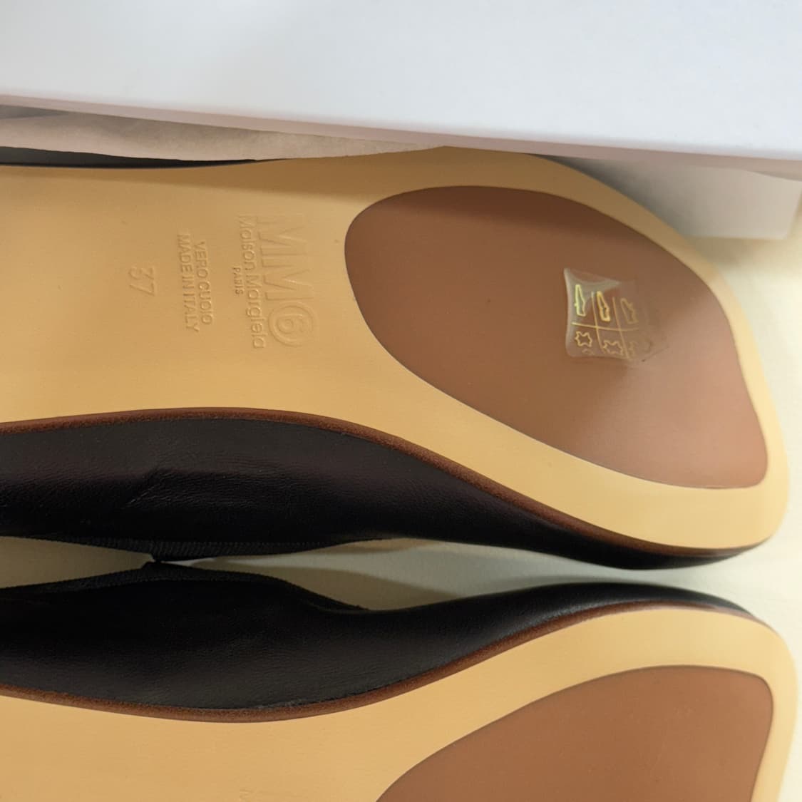 MM6 메종 마르지엘라 블랙 발레리나 플랫슈즈 37 상품이미지4