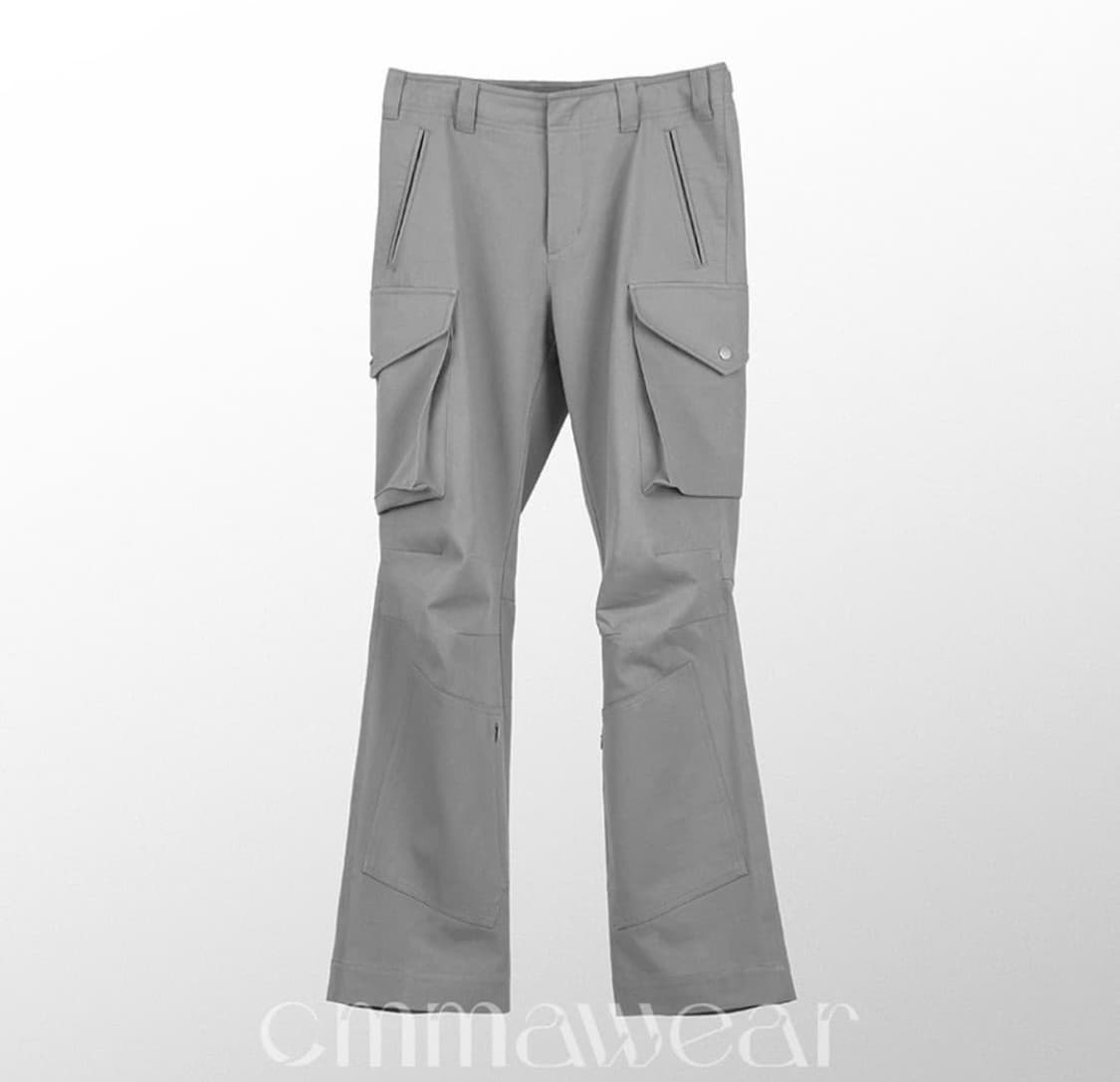 cmmawear 커마웨어 백지퍼 카고 팬츠 그레이 상품이미지2