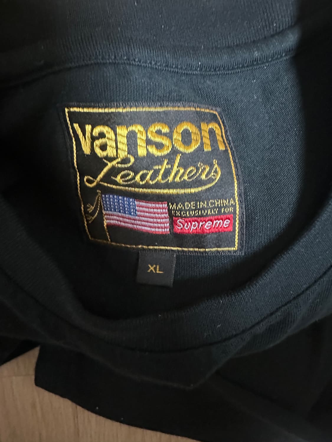 26SS 슈프림 x 밴슨 레더스 롱슬리브 탑 블랙  상품이미지3