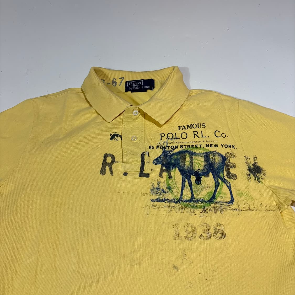 폴로랄프로렌 옐로우 그래픽 카라티 상품이미지3