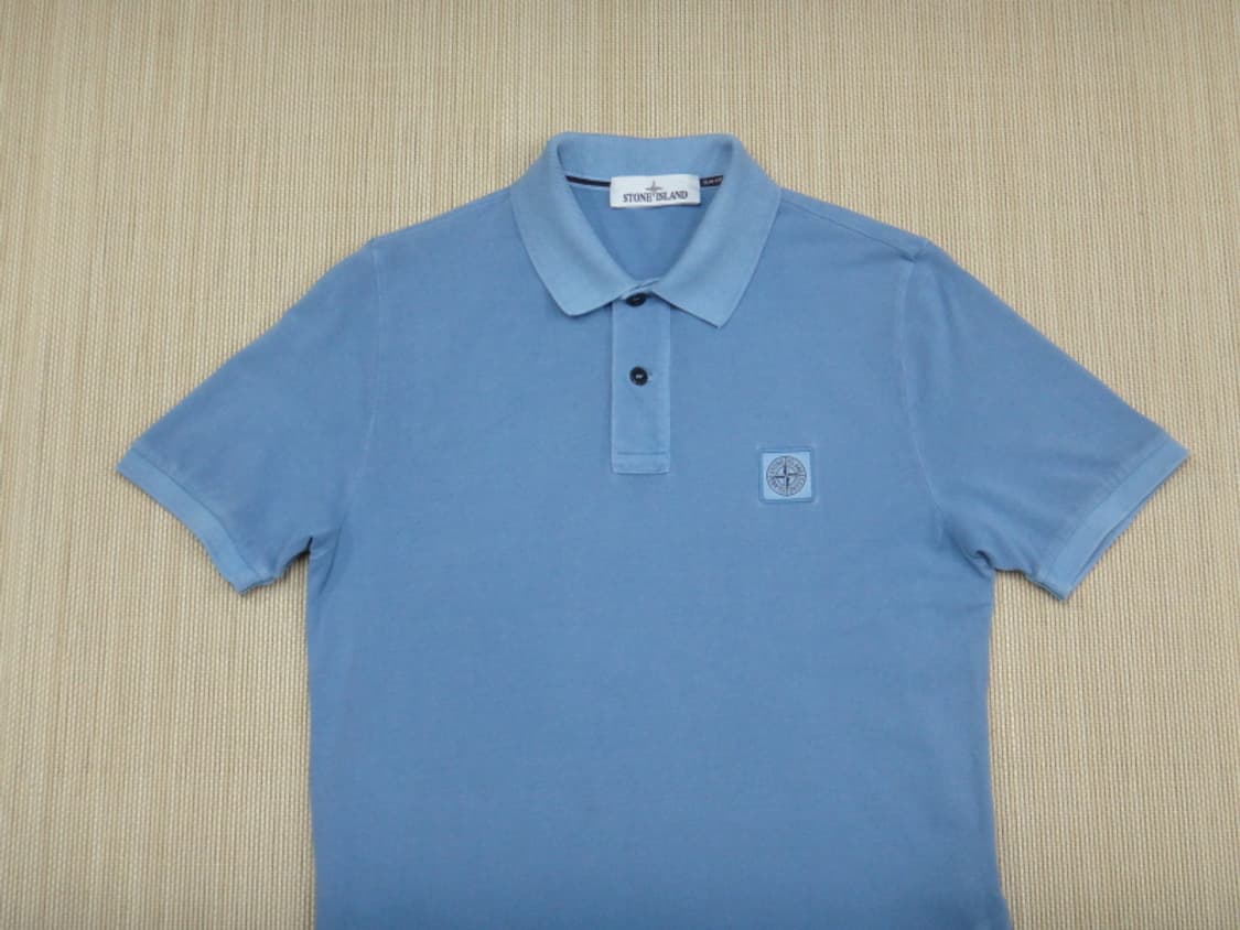 (M) 스톤아일랜드 13주년 로고 패치 카라 티셔츠 상품이미지3