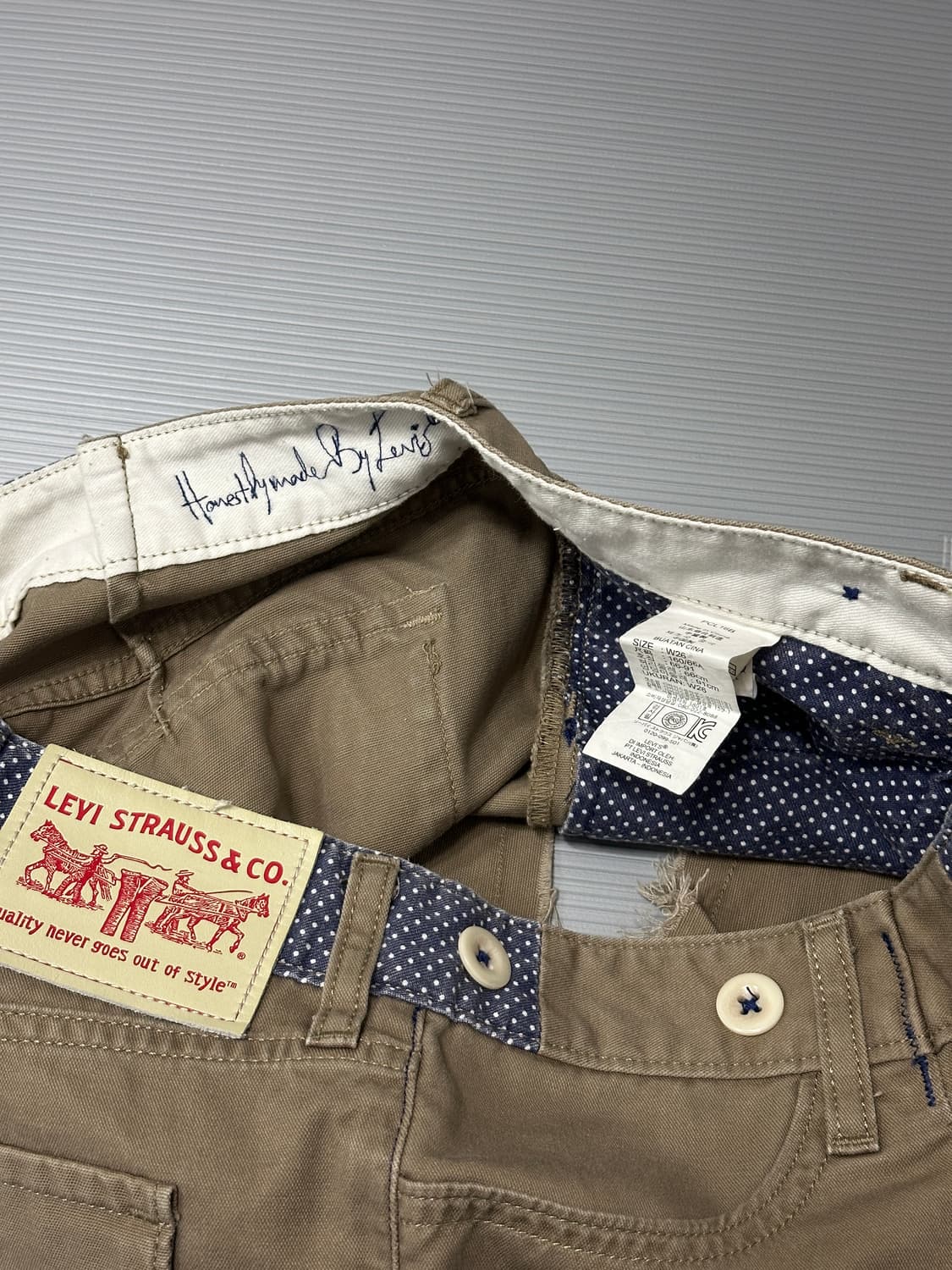 리바이스 숏츠 반바지 핫팬츠 브라운 26 상품이미지7