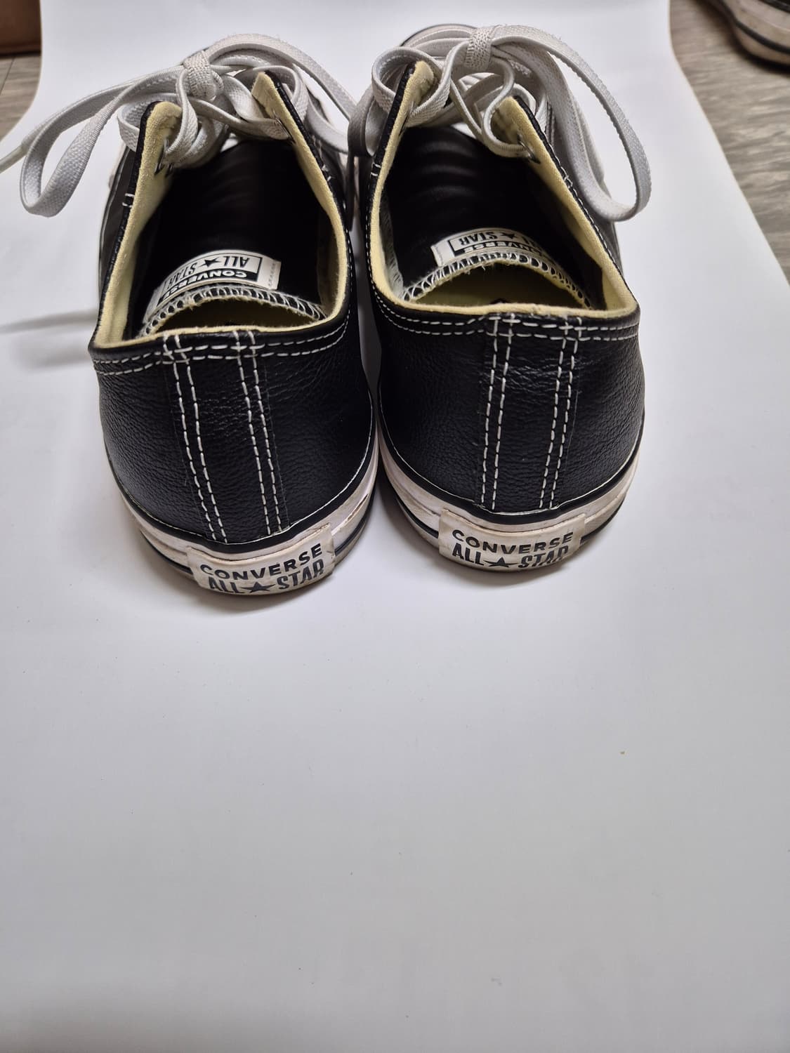 [270] 컨버스 올스타 척테일러 레더 블랙 로우 상품이미지3