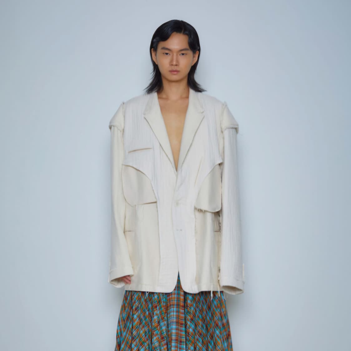 피플오브더월드 베이지 리버시블 자켓 상품이미지1