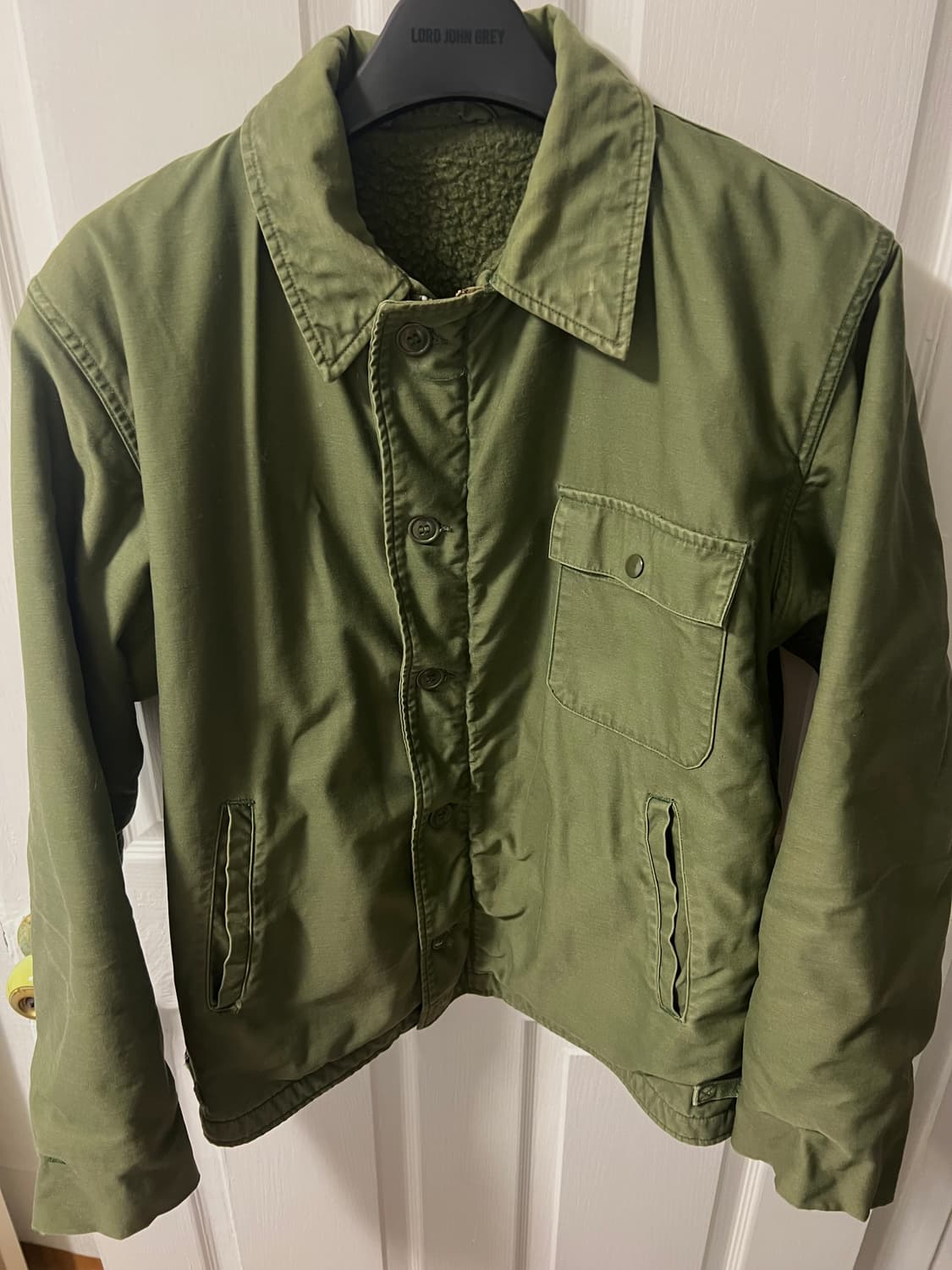 80s 미군 A2덱자켓, 빈티지 우디 앨런 자켓 상품이미지4