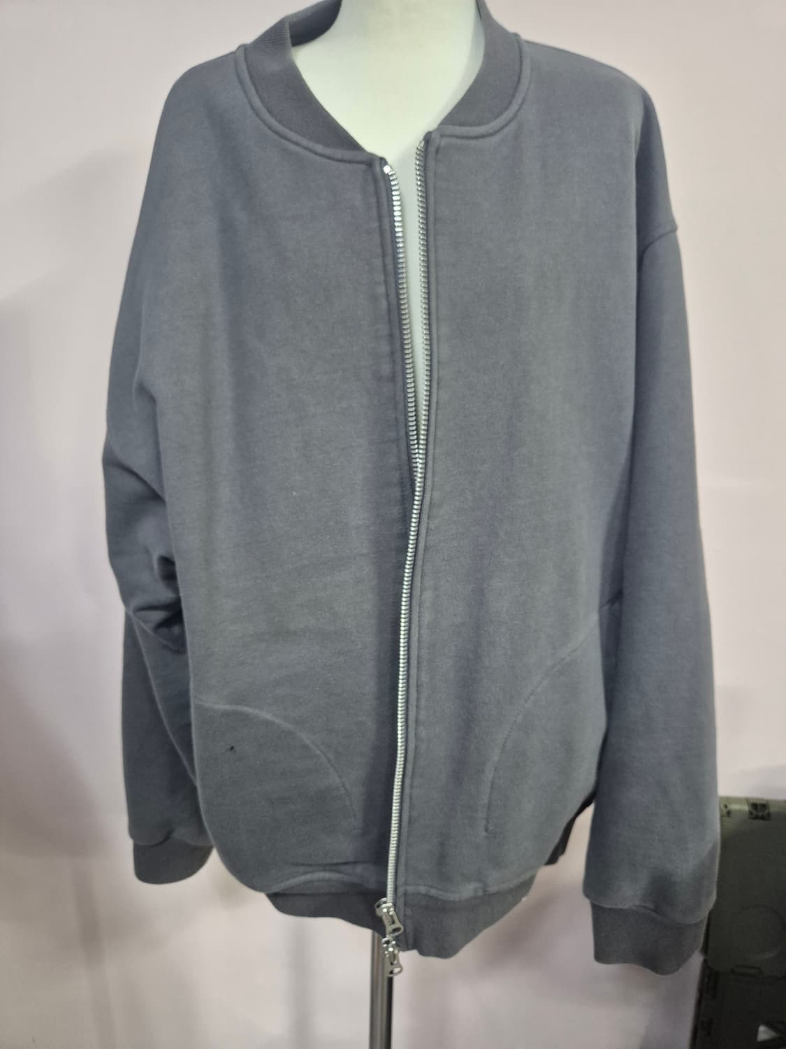 ALENS 회색 봄버 자켓 XL 상품이미지1