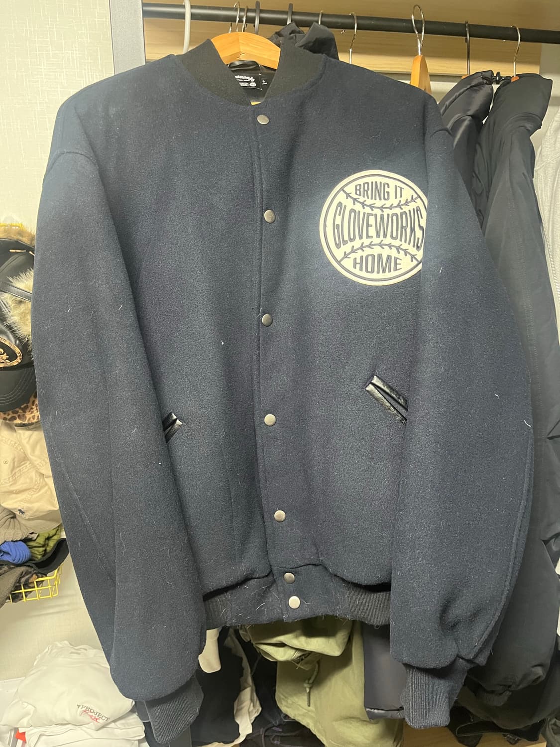 글로브 웍스 울 바시티 자켓 상품이미지1