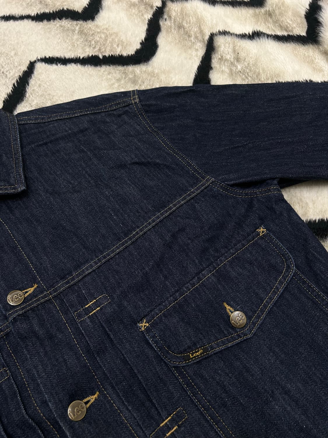 [L]Lee 콘밀 오버핏 데님 트러커 자켓/진청생지 상품이미지1