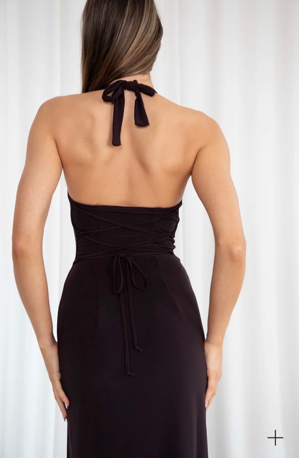 AYM 블랙 홀터 드레스 상품이미지4