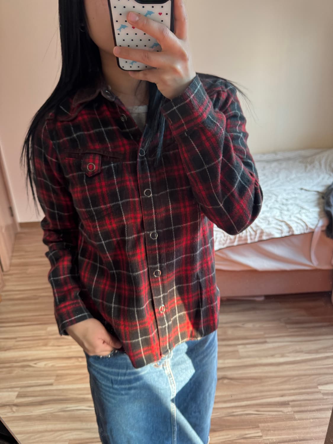 타탄 체크 웨스턴 셔츠 상품이미지2