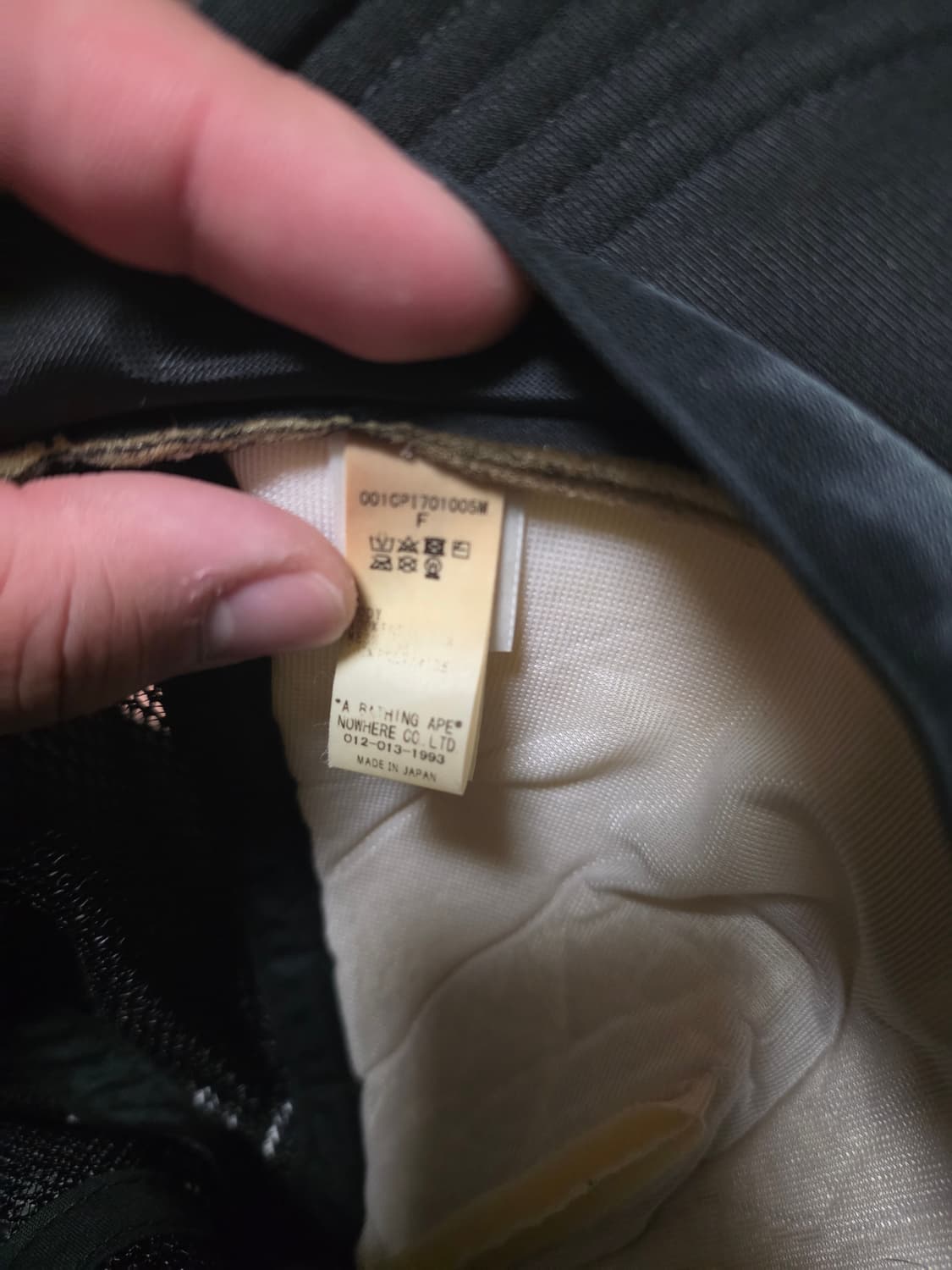 [OS]베이프 기본 컬리지 메쉬캡 블랙 상품이미지5