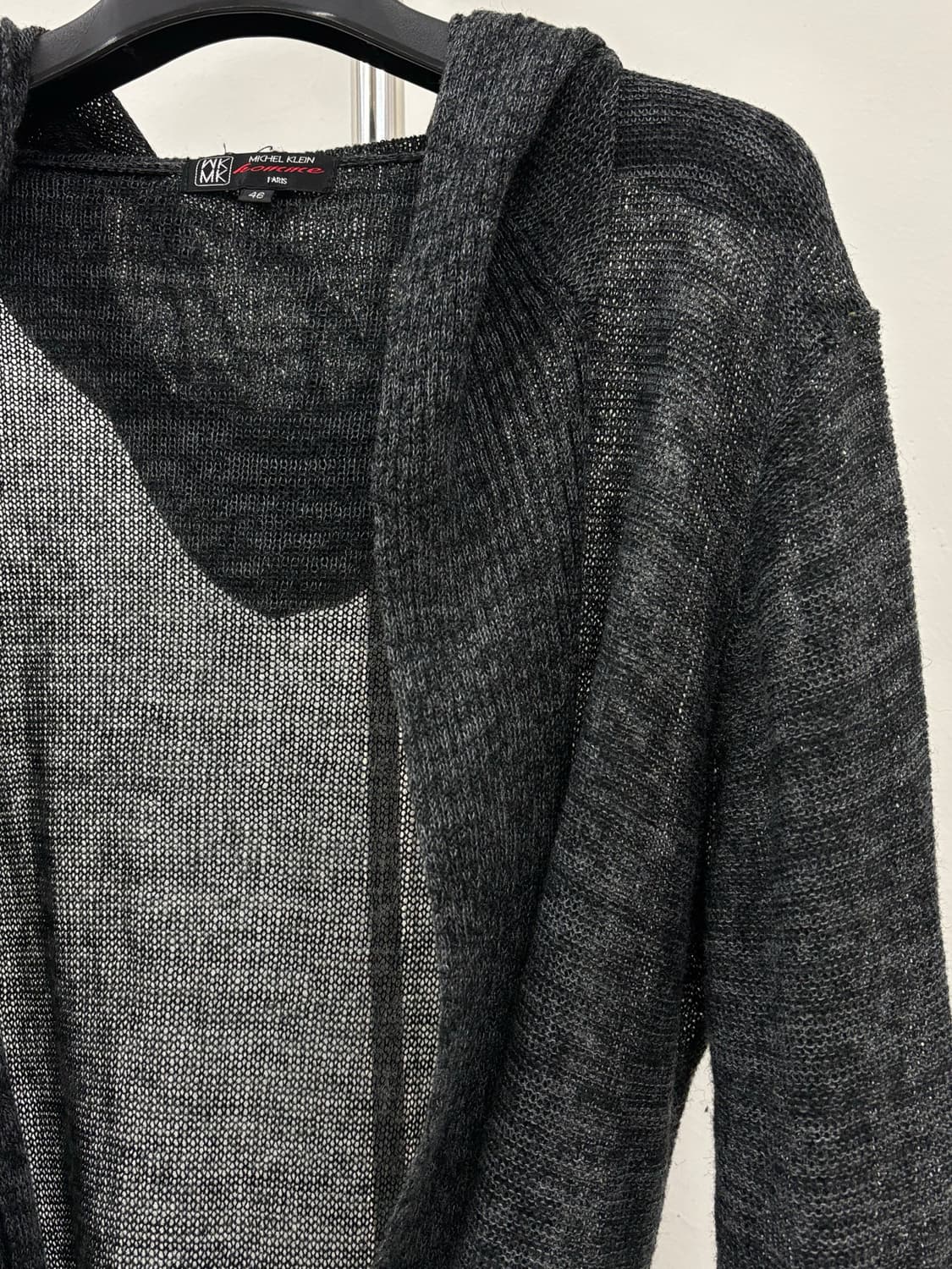 빈티지 그레이 후드 가디건 상품이미지6