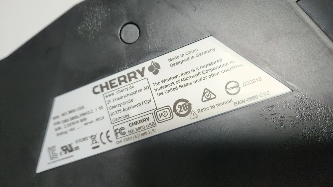 # 체리 MX3800 기계식 키보드 급처 / 적축 상품이미지9