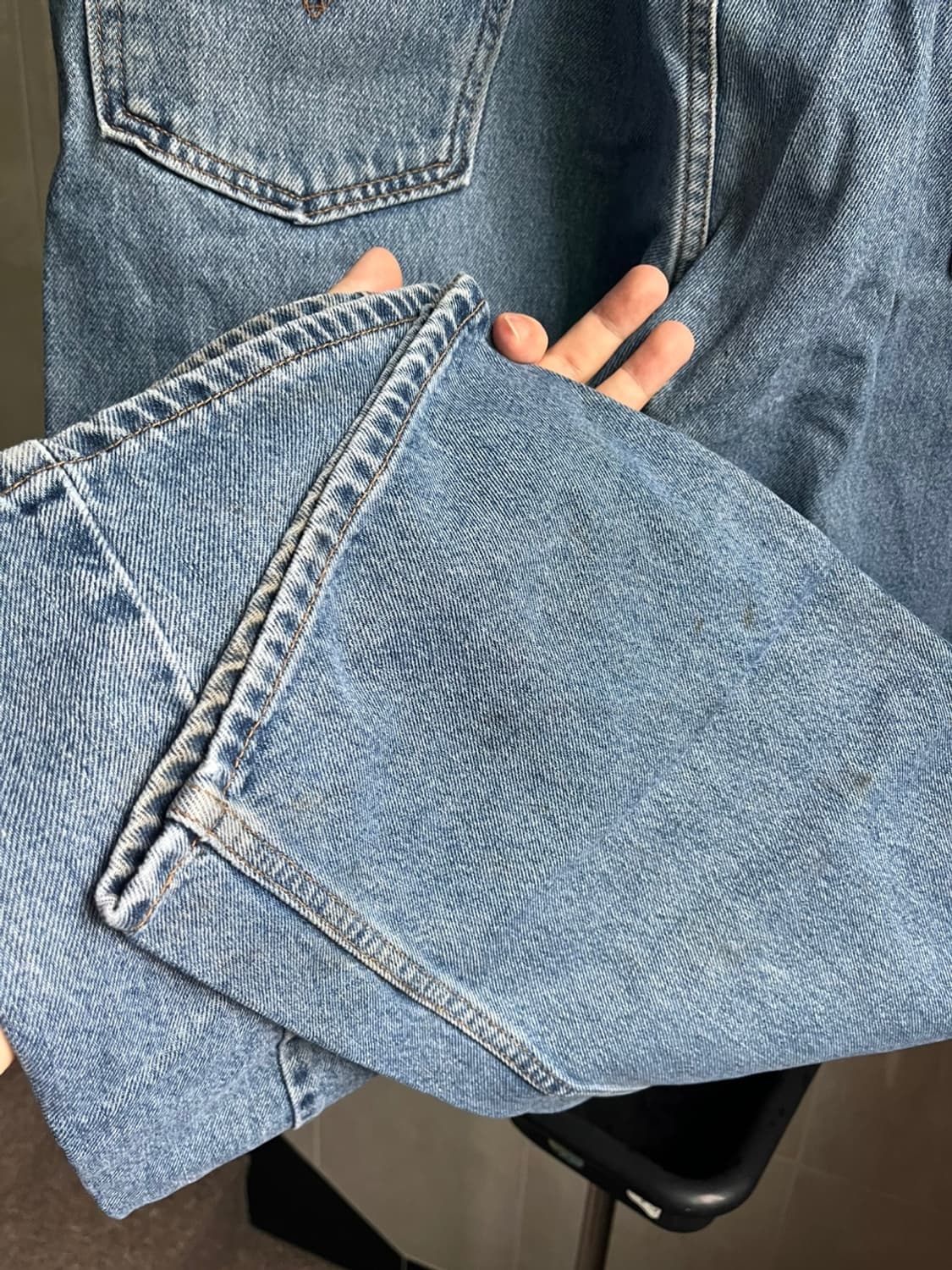 Vintage Levis 569 red font (38x30) 상품이미지7