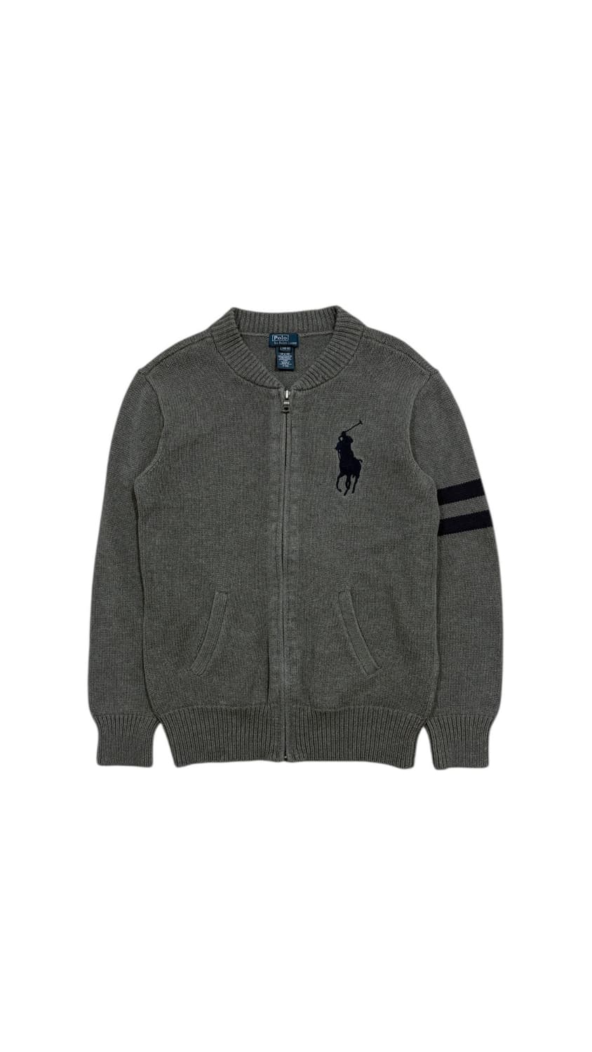 폴로 랄프로렌 그레이 니트집업 빅포니 상품이미지2